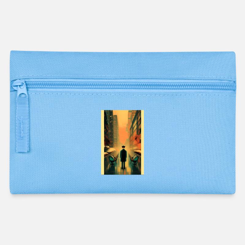 Straßen 3 - Federtasche - Hellblau
