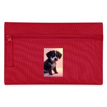 Baby Hund - Federtasche - Rot - Vorne