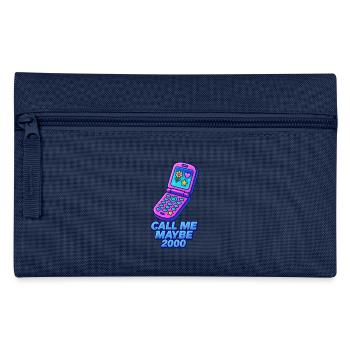 Retro Flip Phone mit Herz und Stern - Federtasche - Hellblau - Vorne