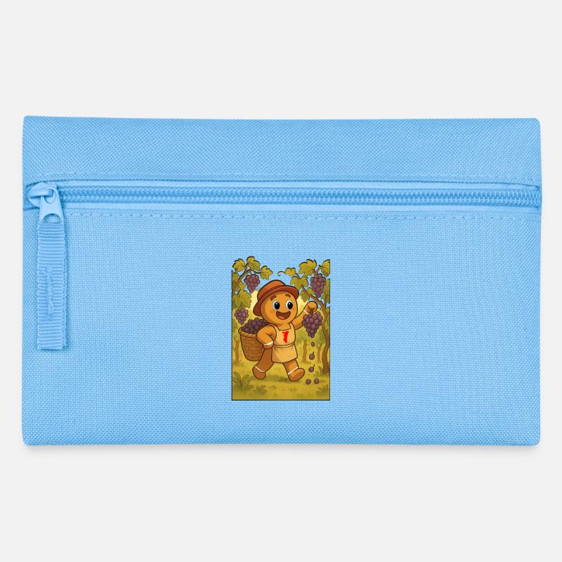 Gingerbread Mannele picker. Alsace - Pencil Case - light blue
