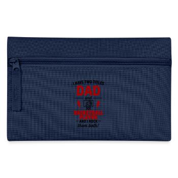 Papa joueur de basket-ball cadeau de Noël pour la fête des pères - Trousse - bleu clair - Devant