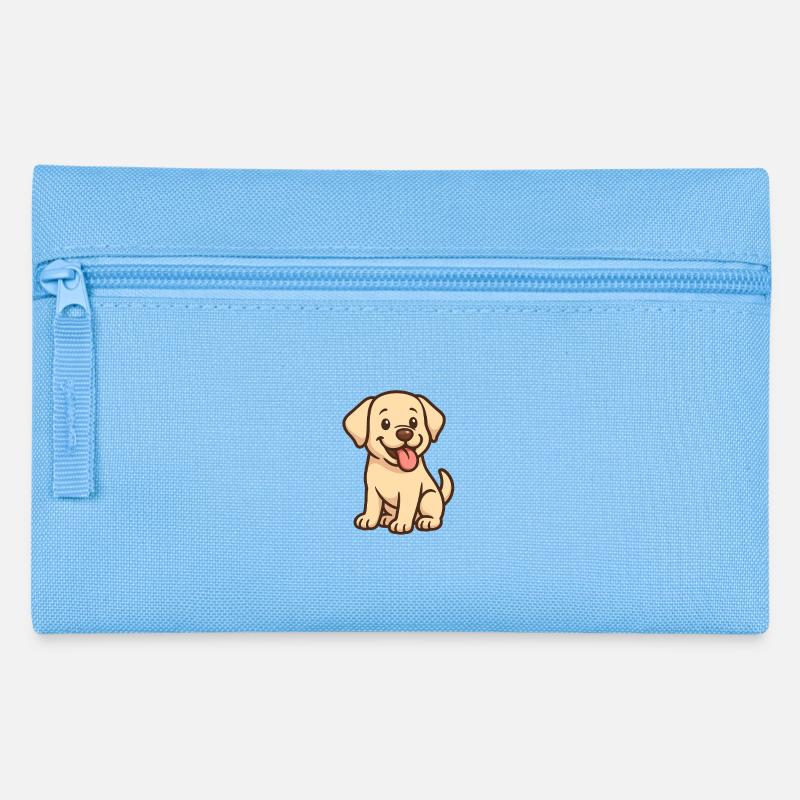Chiot animé mignon - Trousse - bleu clair