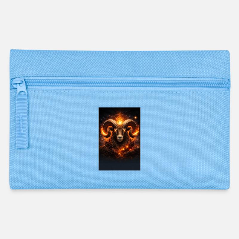 Widder - Federtasche - Hellblau