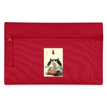Nudelkatzen-Festmahl - Federtasche - Rot - Vorne