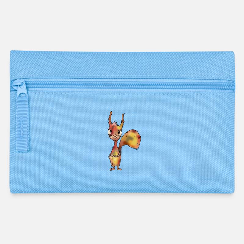 lustiges_Eichhoernchen - Pencil Case - light blue