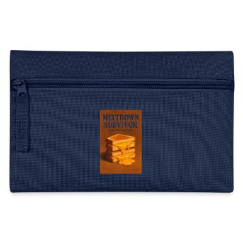 Meltdown Überlebt | Käse Humor - Federtasche - Hellblau - Vorne