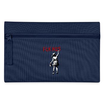 FCK NZS Girls Against Racism Street Art Style - Pencil Case - light blue - Front