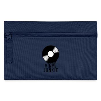 Vinyl Junkie Retro Record Distressed Graphic - Federtasche - Hellblau - Vorne