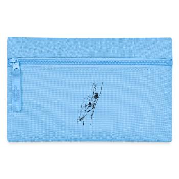 80er Jahre Klettermotiv - Federtasche - Hellblau - Vorne