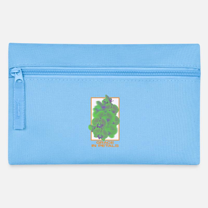Grace in Petals - Floral Art - Federtasche - Hellblau