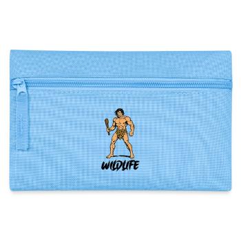 hoehlenmensch wildlife - Federtasche - Hellblau - Vorne