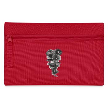 Lunar Elephants Silhouette - Pencil Case - red - Front