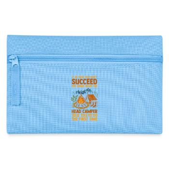 Camping Bonfire Camp Life Forest Camper - Pencil Case - light blue - Front