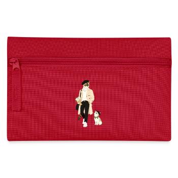 Cat style in trench coat - Pencil Case - red - Front