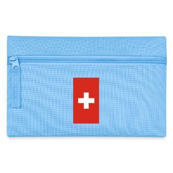 Cas téléphonique de drapeau suisse - Trousse - bleu clair - Devant