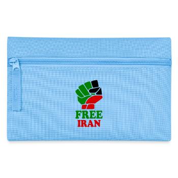 Free iran - Federtasche - Hellblau - Vorne