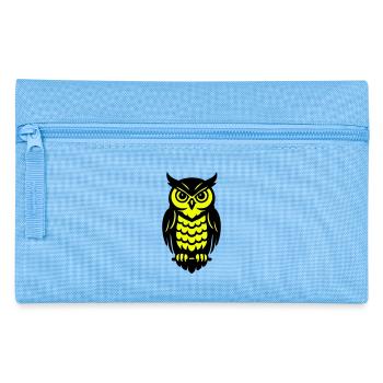 Pop Art hiboux design - Trousse - bleu clair - Devant