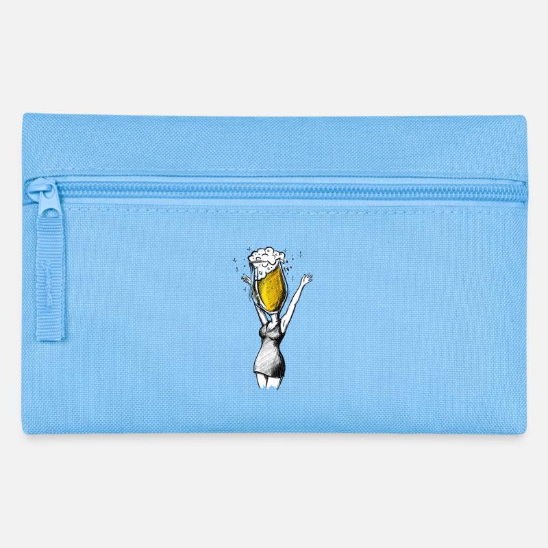 Bachelor Party Bachelor Party Beer - Illustration - Pencil Case - light blue