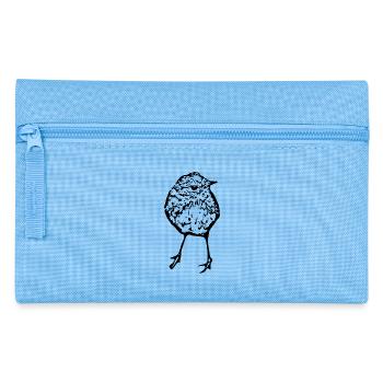 Vogel - Federtasche - Hellblau - Vorne