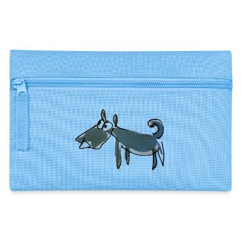 Dog drawing - Pencil Case - light blue - Front