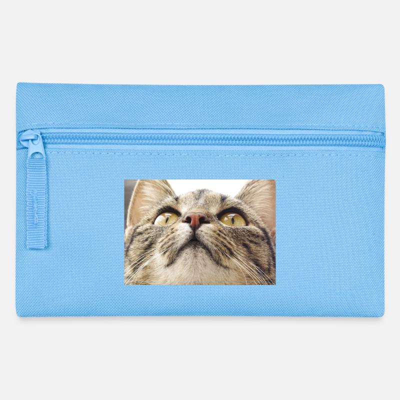 Visage de chat Minka - Trousse - bleu clair