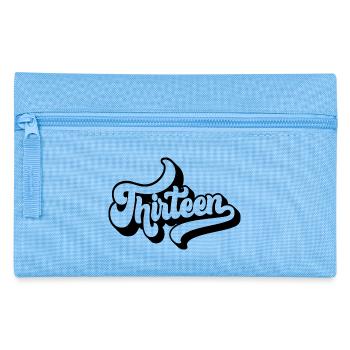Cute 13th Birthday Gift 13 Years Old - Thirteen - Pencil Case - light blue - Front