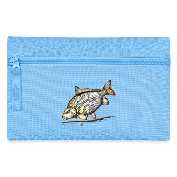 Common Carp Fishing Rig Angler Design - Pencil Case - light blue - Front