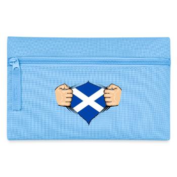 Scotland Flag Design - Pencil Case - light blue - Front