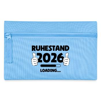 Ruhestand 2026 Loading - Federtasche - Hellblau - Vorne