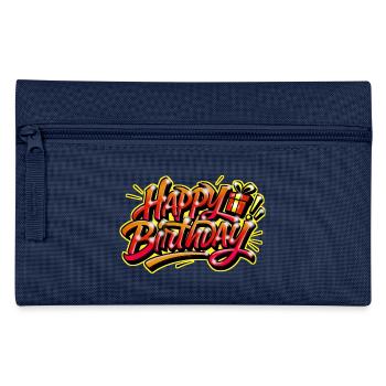 Graffiti HAPPY BIRTHDAY Namensgeschenk ideal - Federtasche - Hellblau - Vorne
