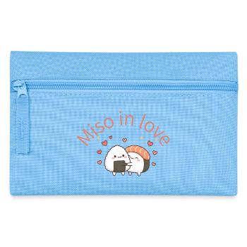 Miso in Love Sushi Hug sushi hug - Pencil Case - light blue - Front