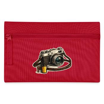 Appareil photo vintage avec pellicule - Trousse - rouge - Devant
