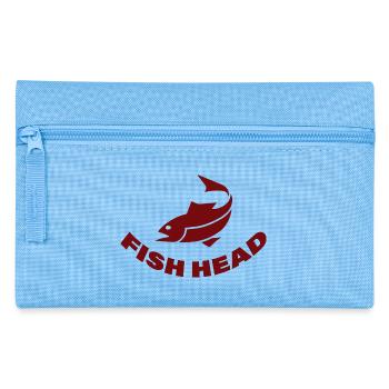fish head - Pencil Case - light blue - Front