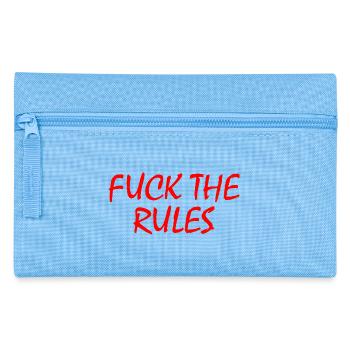 Fuck the rules - Pencil Case - light blue - Front