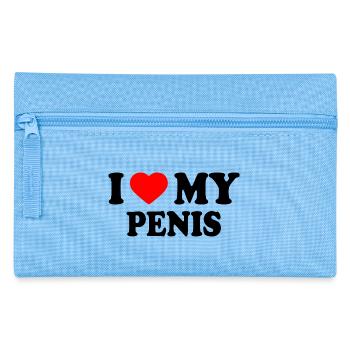 I love my penis - Federtasche - Hellblau - Vorne