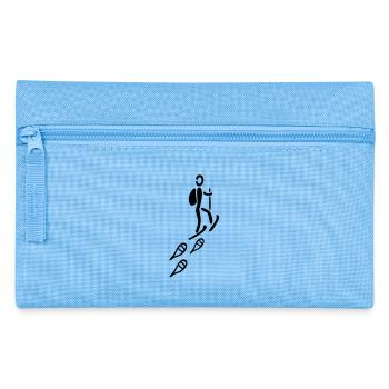 Schneeschuh Tour - Federtasche - Hellblau - Vorne