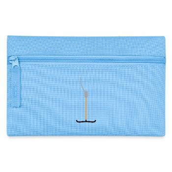 Schleppliftbügel Classic Apres Ski fun Design - Federtasche - Hellblau - Vorne
