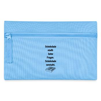 schokolade - Federtasche - Hellblau - Vorne