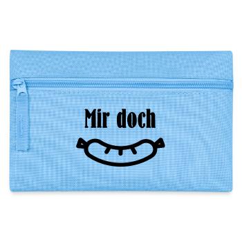 Mir doch Wurst - Federtasche - Hellblau - Vorne