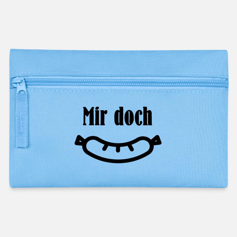 Mir doch Wurst - Federtasche - Hellblau