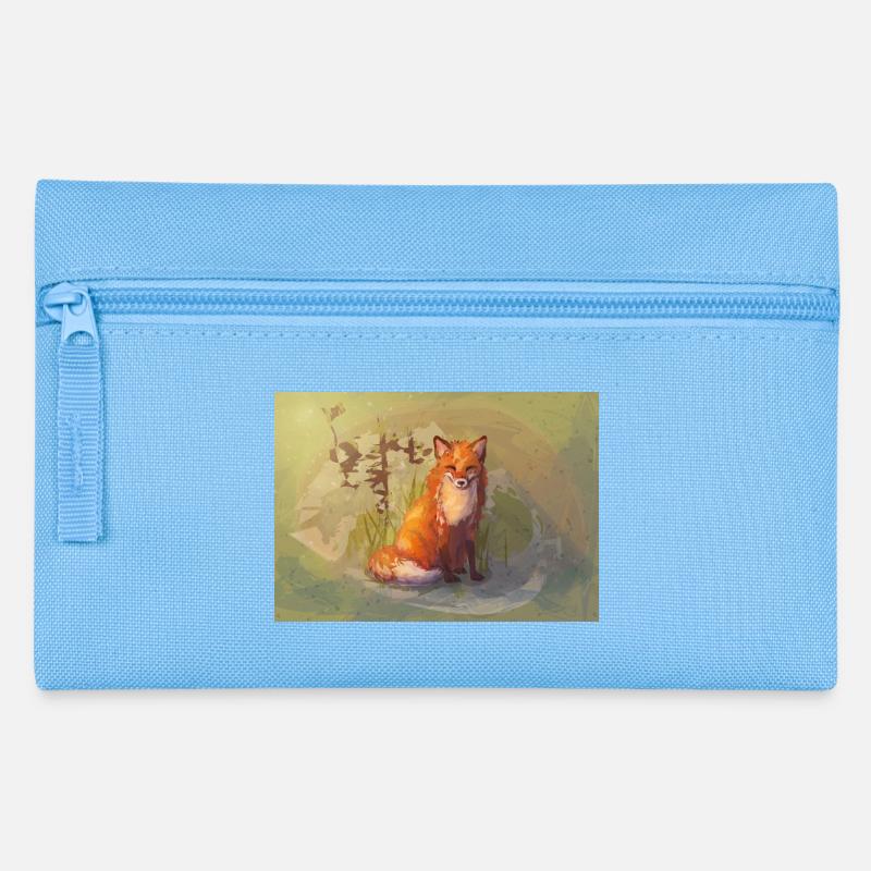 Herbst Fuchs - Federtasche - Hellblau