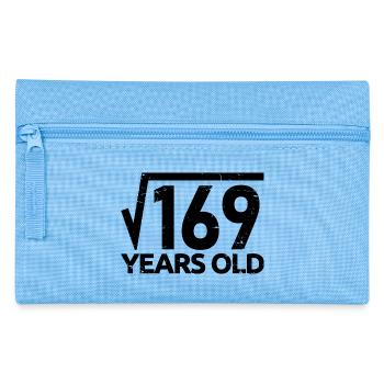 169 Racine carrée 13 ans Drôle 13e anniversaire - Trousse - bleu clair - Devant