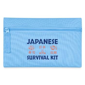 Japanese Sushi Survival Kit Design - Pencil Case - light blue - Front