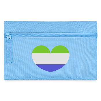 Sierra Leone Herzflagge - Federtasche - Hellblau - Vorne