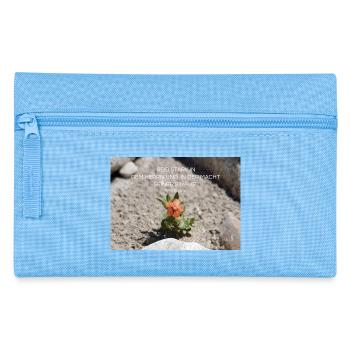 Power through faith Flower of Strength - Pencil Case - light blue - Front