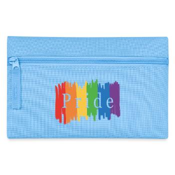 Regenbogenfahne Pride Month - Federtasche - Hellblau - Vorne