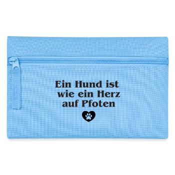 Beautiful dog saying - Pencil Case - light blue - Front