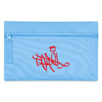 Königliche Graffiti Handschrift Basel - Federtasche - Hellblau - Vorne