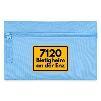 ALTE POSTLEITZAHL PLZ 7120 BIETIGHEIM AN DER ENZ - Federtasche - Hellblau - Vorne