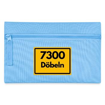 ALTE POSTLEITZAHL 7300 DÖBELN SACHSEN DDR OSTALGIE - Federtasche - Hellblau - Vorne